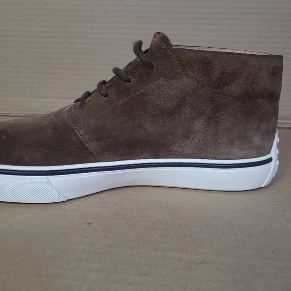 Tod's Suede Brown Desert Boot Sneaker Casual Men Sz 12 - Picture 10 of 16